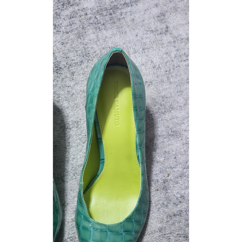 Vince Camuto Women's Tritellia Green Patent Leather Pump - Ocean Size 8.5M - Picture 10 of 10